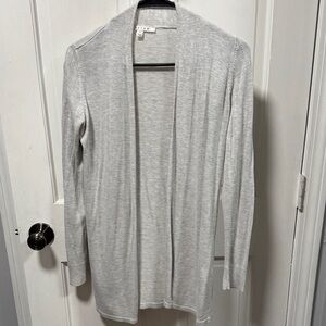 Light Gray Open Cardigan